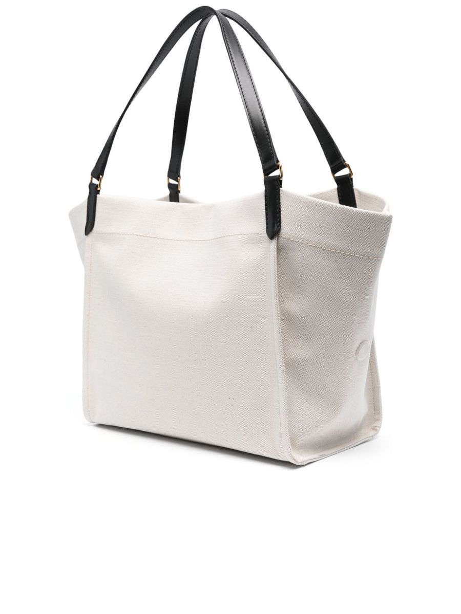 Large Panelled Canvas Shopper