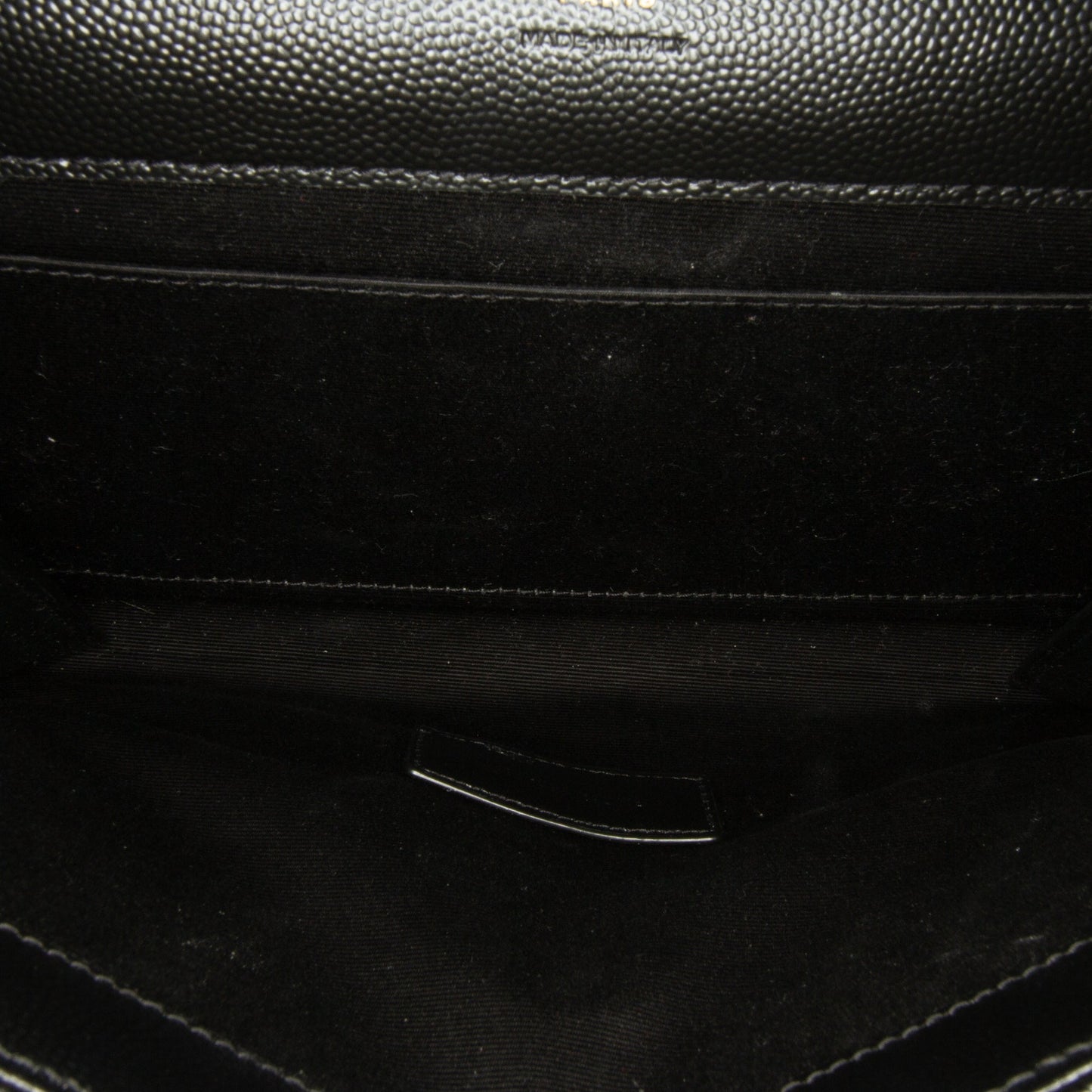 Yves Saint Laurent Cassandre Envelope Clutch Black Grain De Poudre