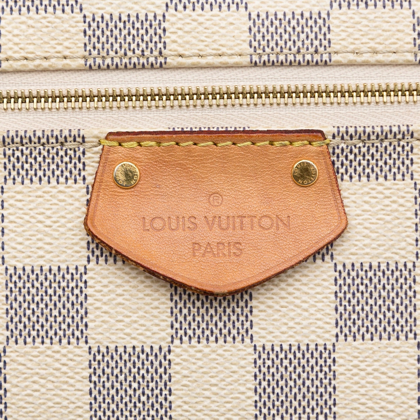 White Louis Vuitton Damier Azur Iena MM Tote Bag
