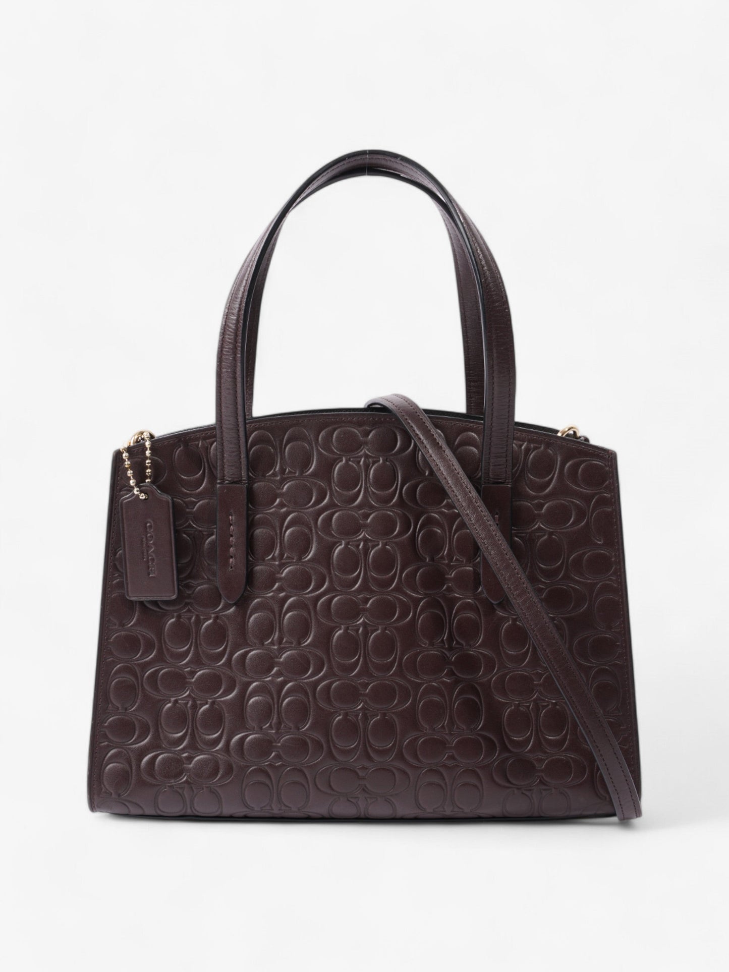 Coach Charlie Carryall Oxblood Leather 28