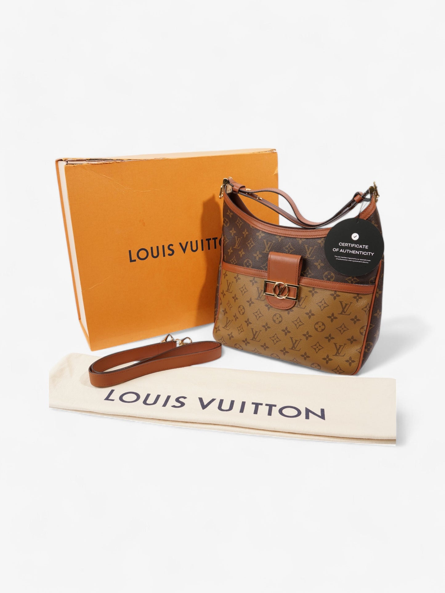 Louis Vuitton Dauphine Hobo Monogram / Monogram Reverse Coated Canvas MM
