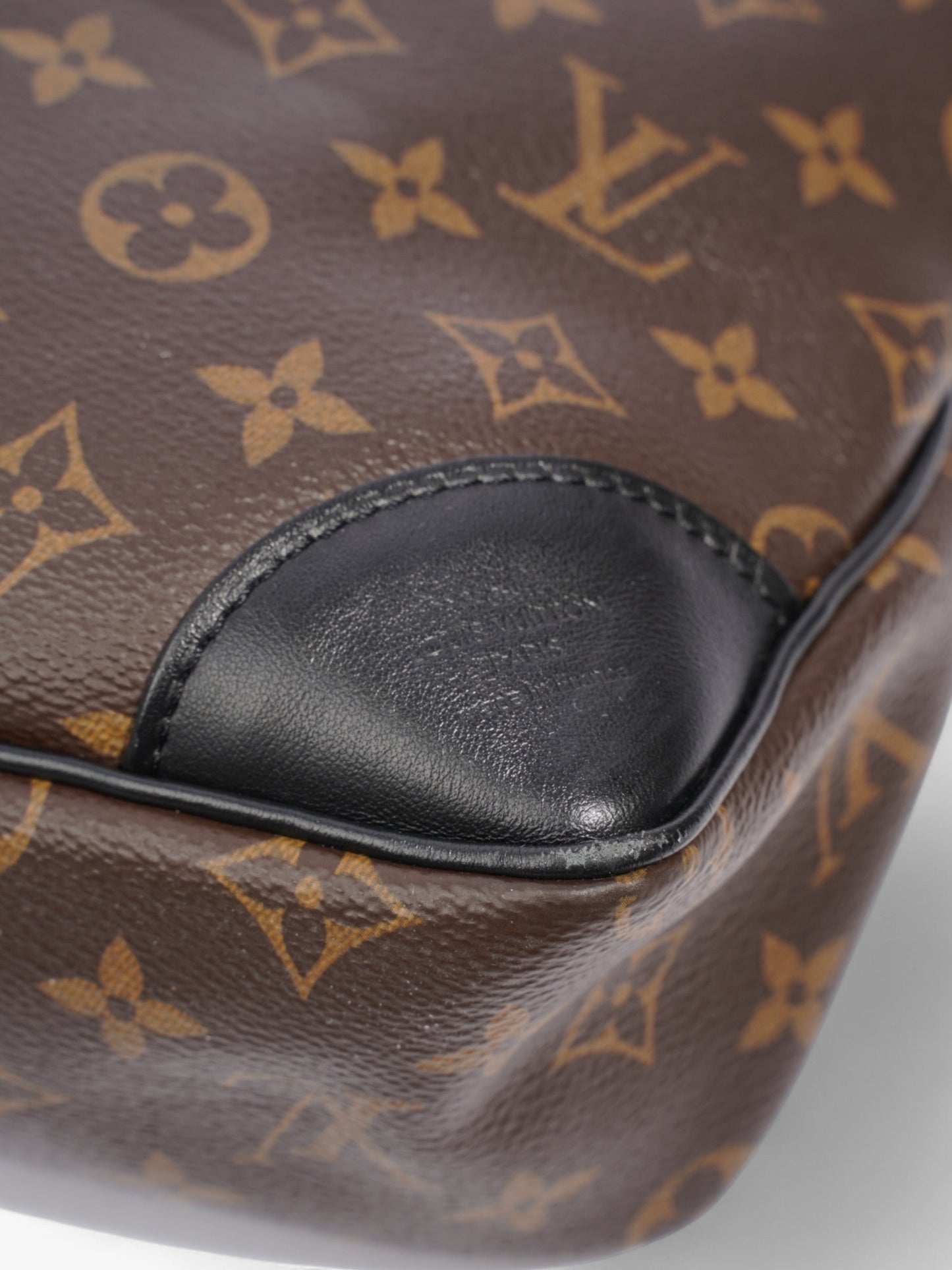 Louis Vuitton Odeon Monogram / Black Coated Canvas MM