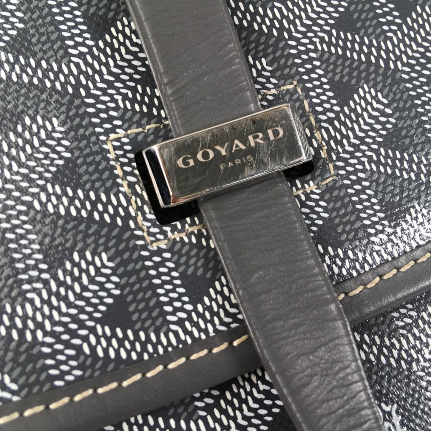 Goyard Goyardine Belvedere II PM Gray Canvas