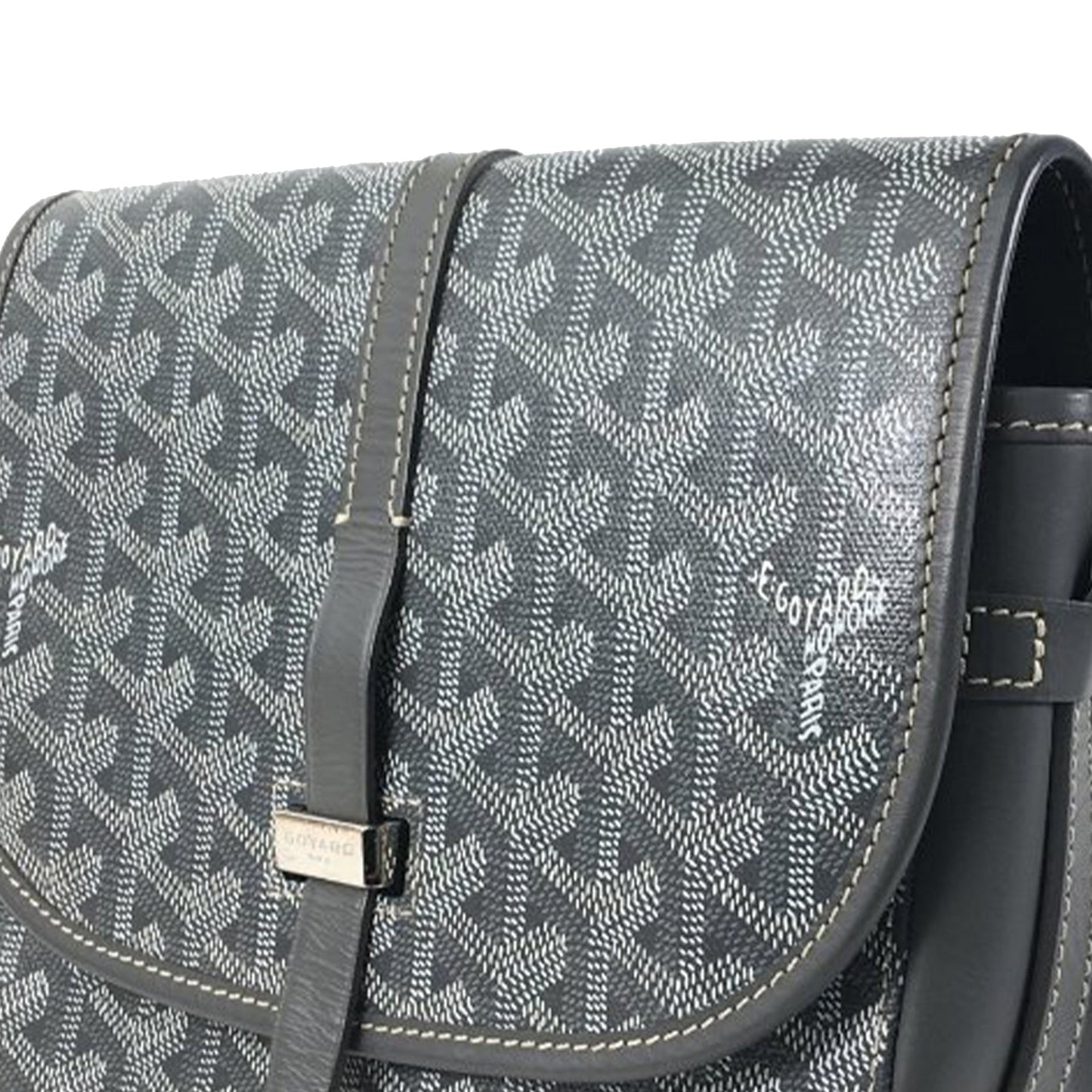 Goyard Goyardine Belvedere II PM Gray Canvas