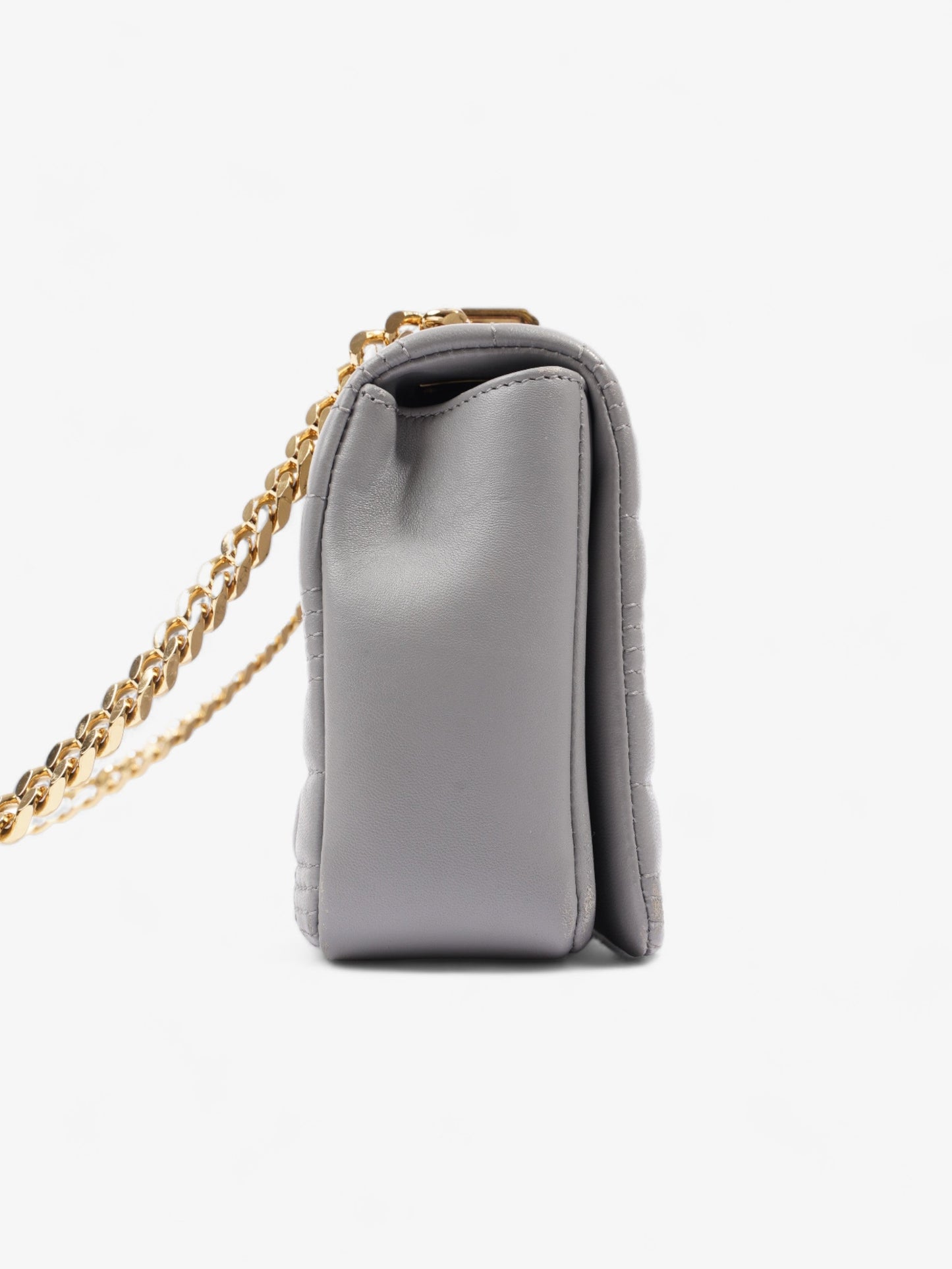 Burberry Lola Bag Grey Lambskin Leather Small