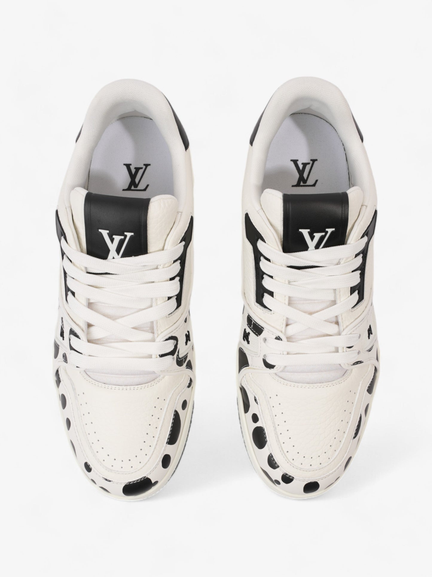 Louis Vuitton Yayoi kusaka Infinity Dots  White  / Black Leather EU 40 UK 6