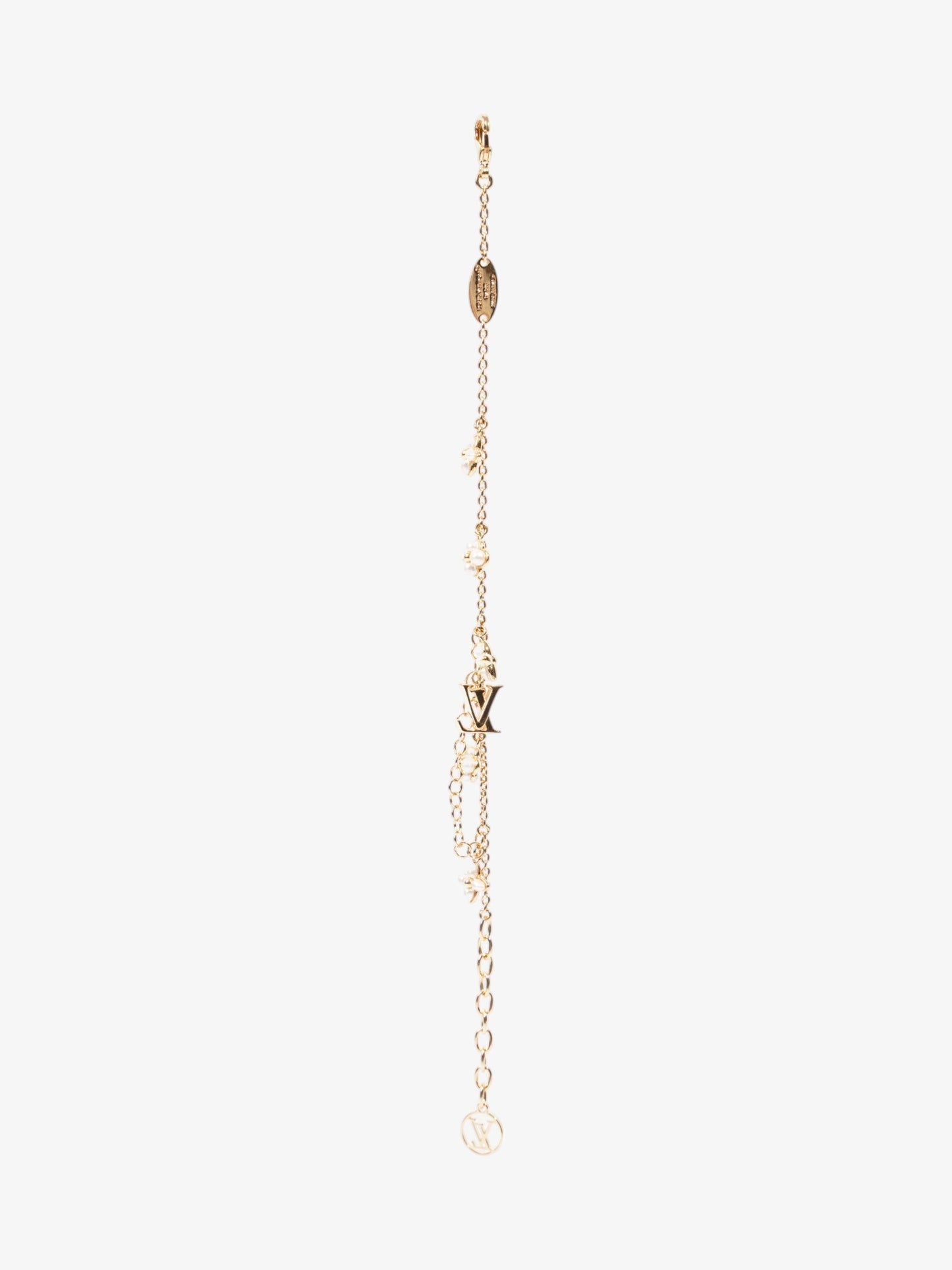 Louis Vuitton LV Floragram Bracelet Gold / Pearl Base Metal