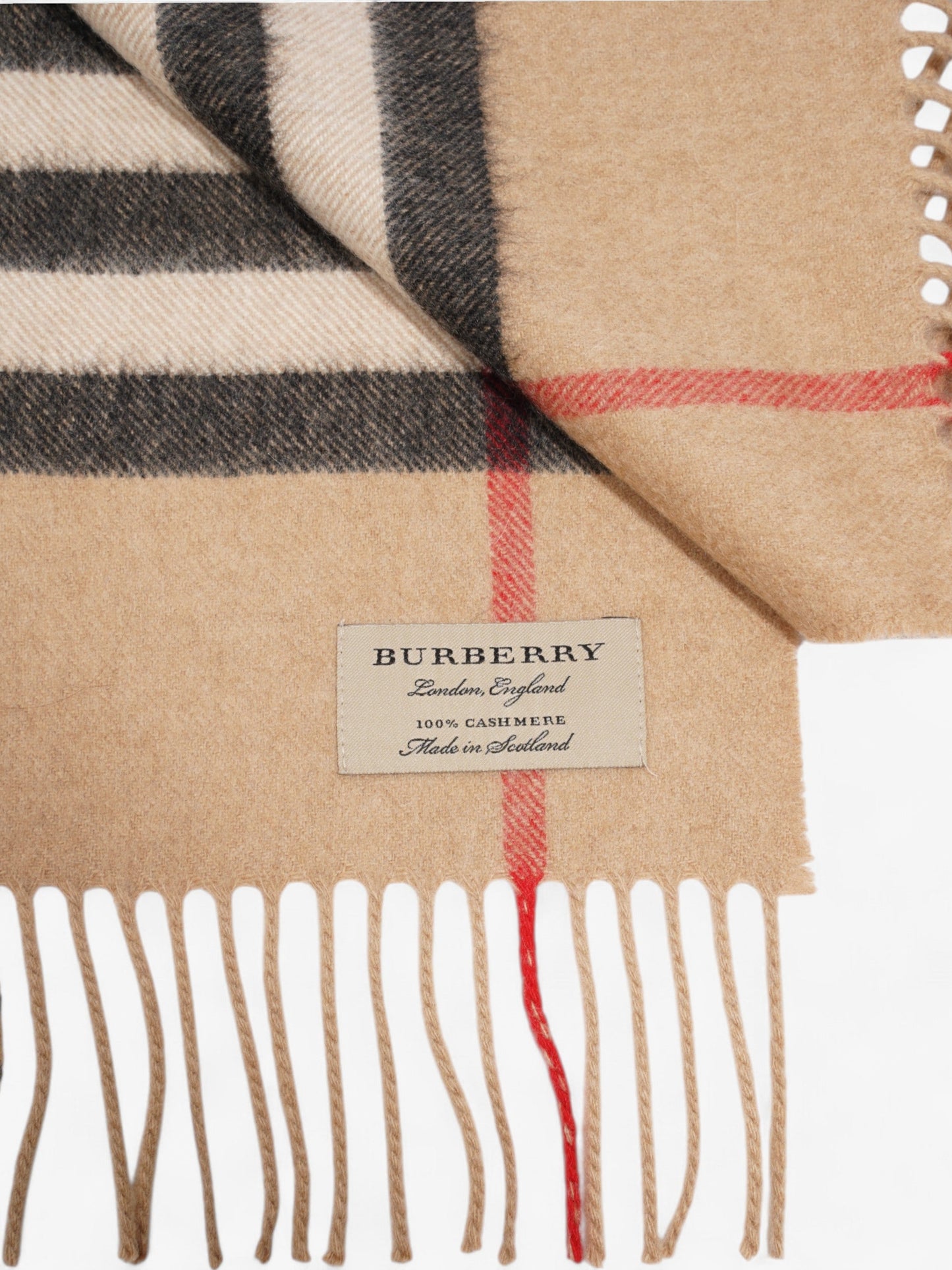 Burberry Scarf Check Cashmere