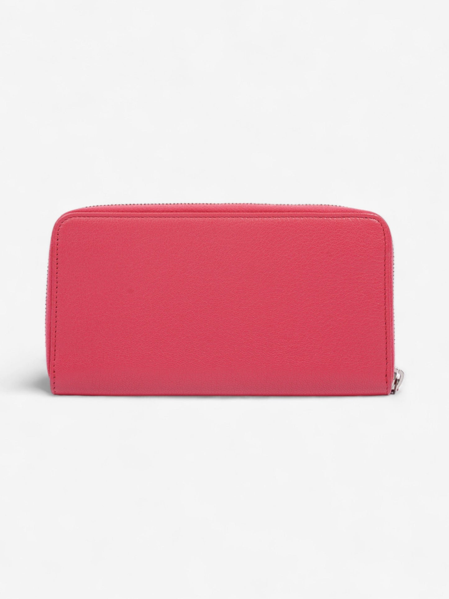 Chanel Zipped Lucky Clover Wallet Pink / Blue Leather