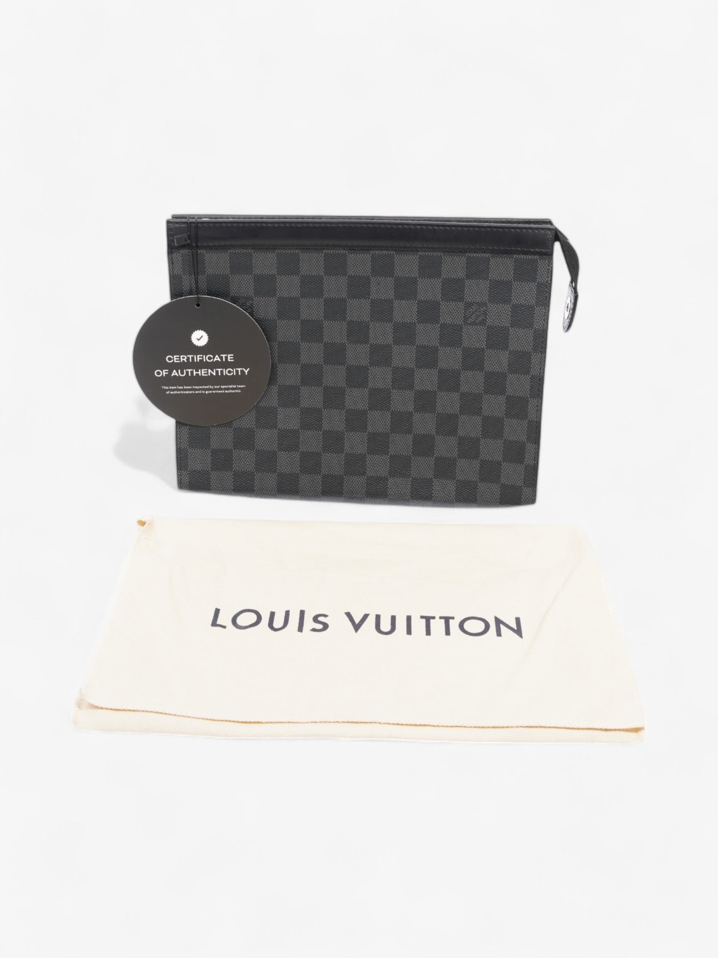 Louis Vuitton Pochette Voyage Damier Graphite Coated Canvas MM