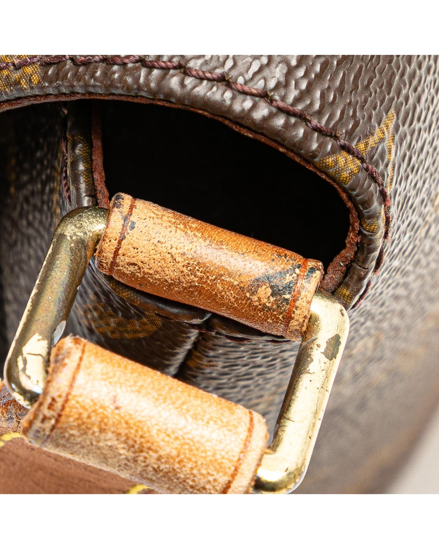 Monogram Canvas Shoulder Bag with Vachetta Leather Strap