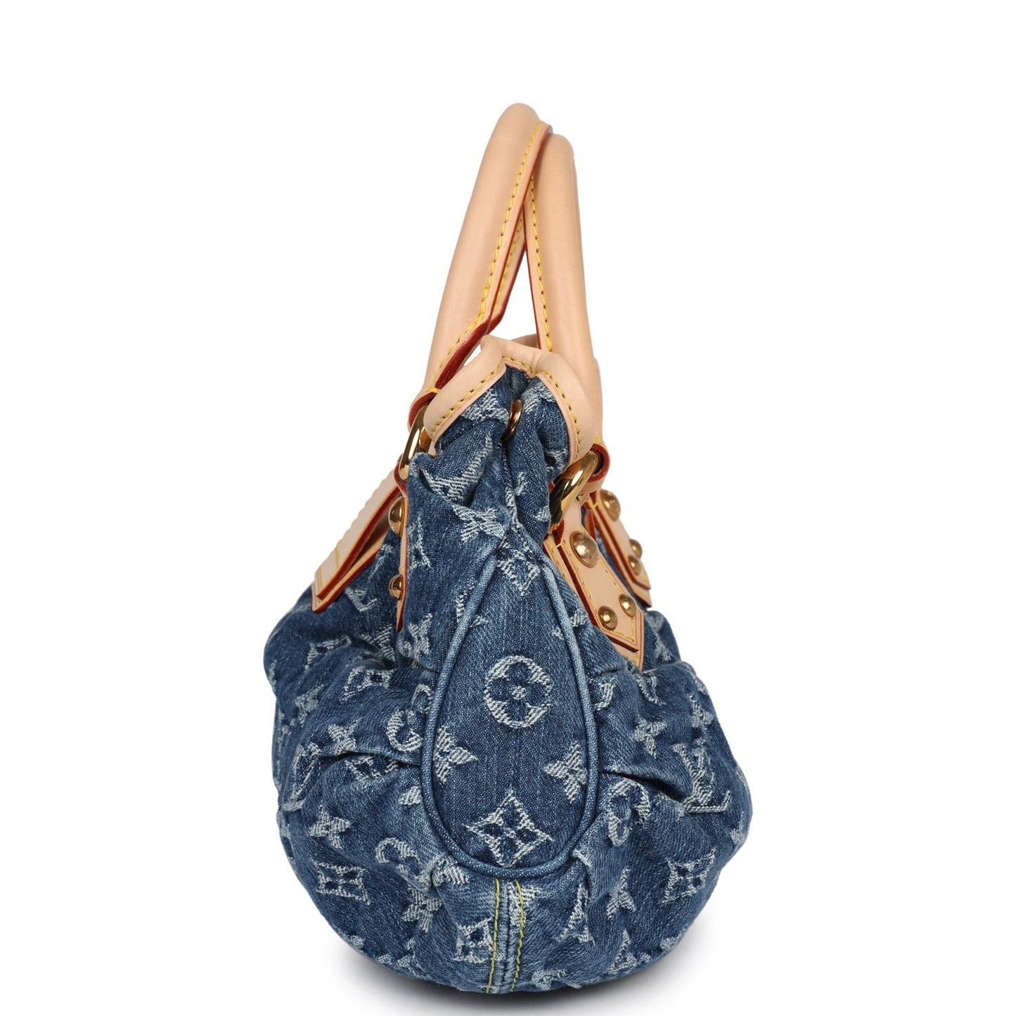 Louis Vuitton Vintage Blue Monogram Denim Pleaty