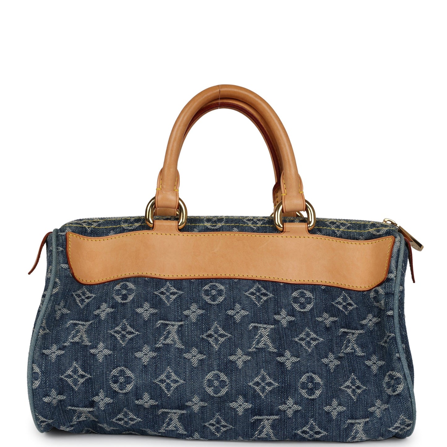 Louis Vuitton Vintage Neo Speedy Blue Denim Monogram Gold Hardware