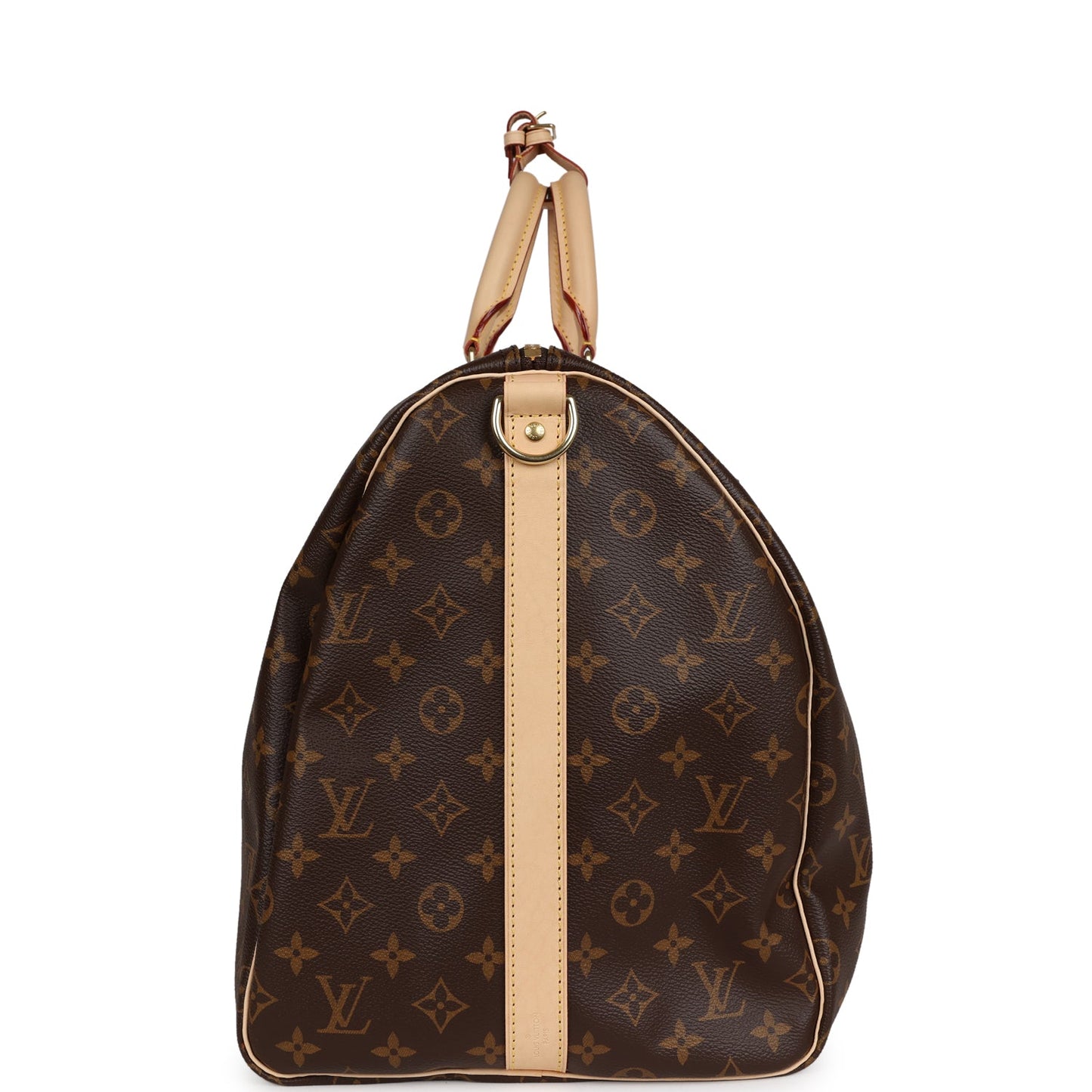 Louis Vuitton Keepall Bandouliere 55 Brown Monogram Coated Canvas Brass Hardware