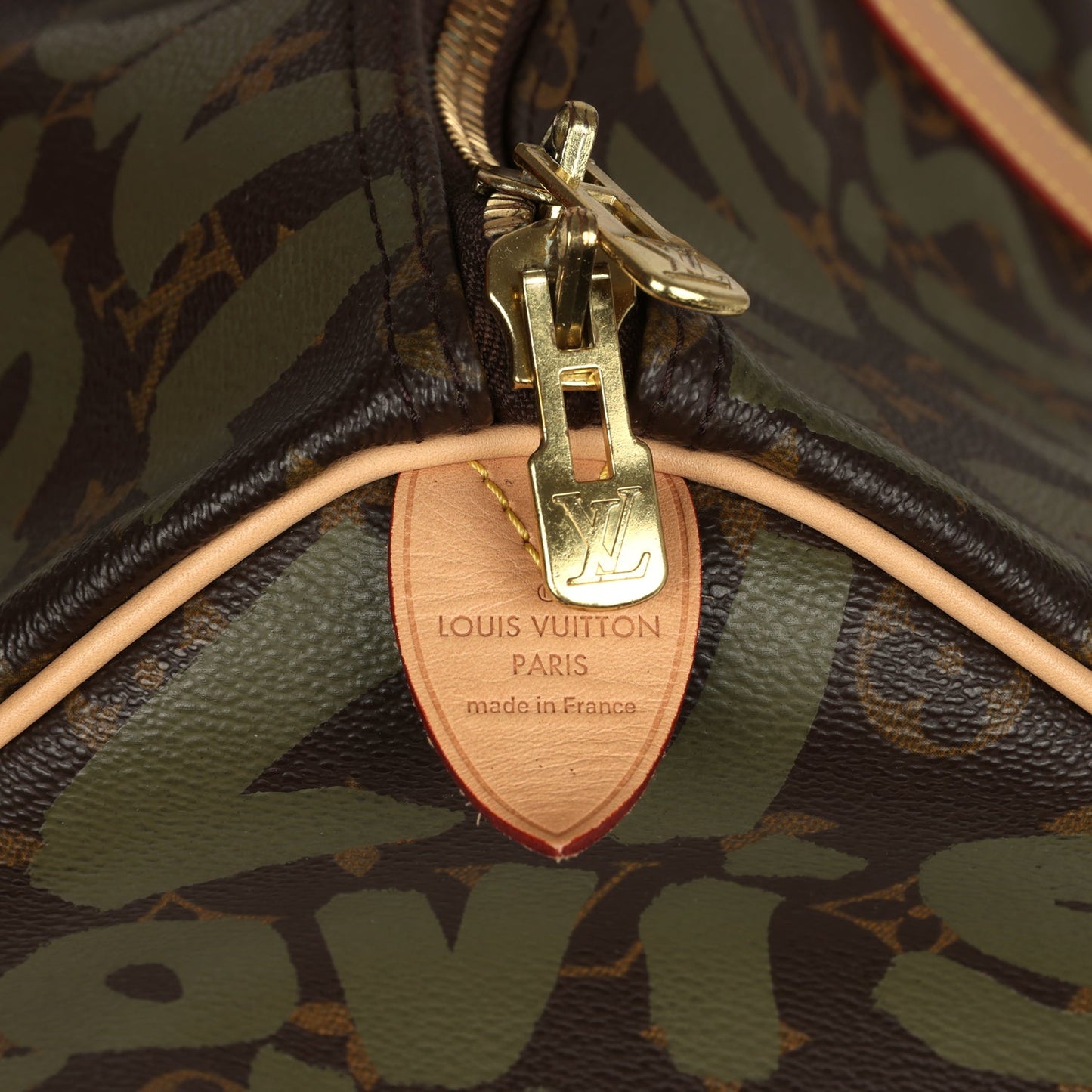 Louis Vuitton Vintage x Stephen Sprouse Keepall 50 Khaki Graffiti Gold Hardware