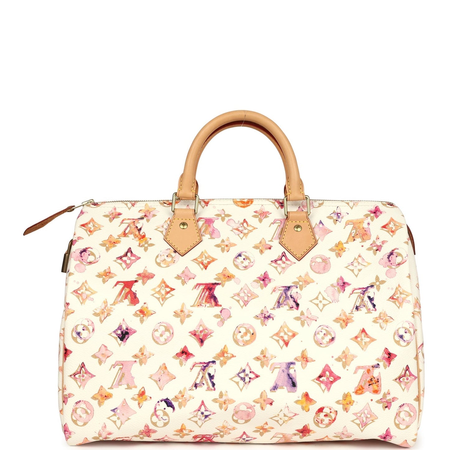 Louis Vuitton x Richard Prince Speedy 35 White Watercolor Aquarelle Monogram