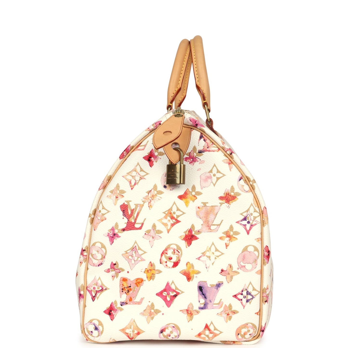 Louis Vuitton x Richard Prince Speedy 35 White Watercolor Aquarelle Monogram
