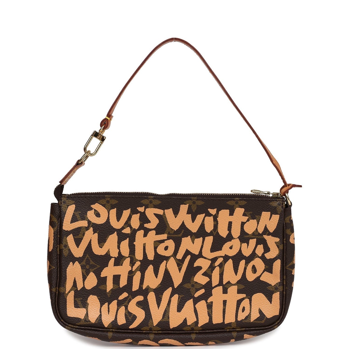 Louis Vuitton Vintage x Stephen Sprouse Pochette Accessories Peach Graffiti Gold Hardware