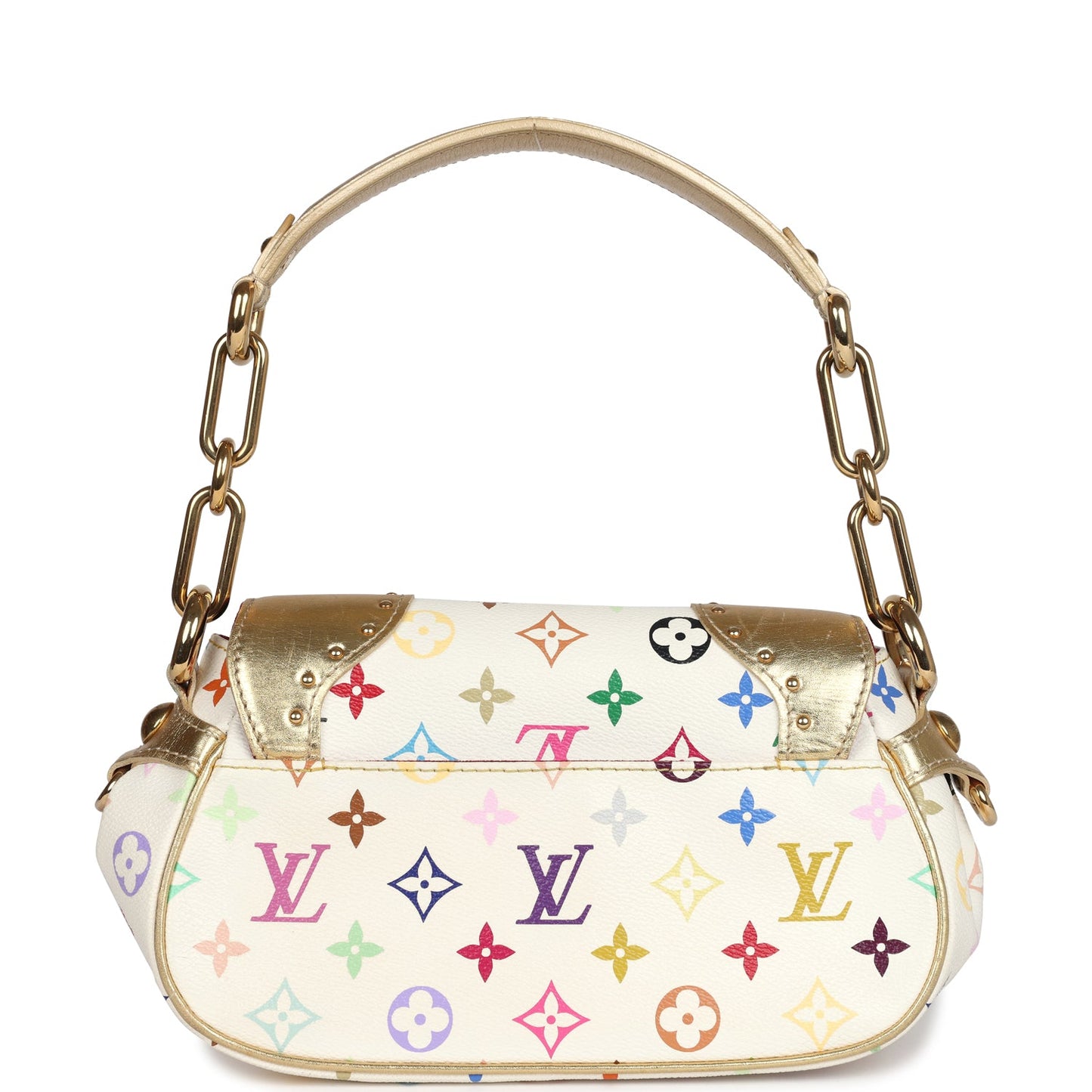 Louis Vuitton x Takashi Murakami Marilyn Bag White Multicolored Monogram Gold Hardware