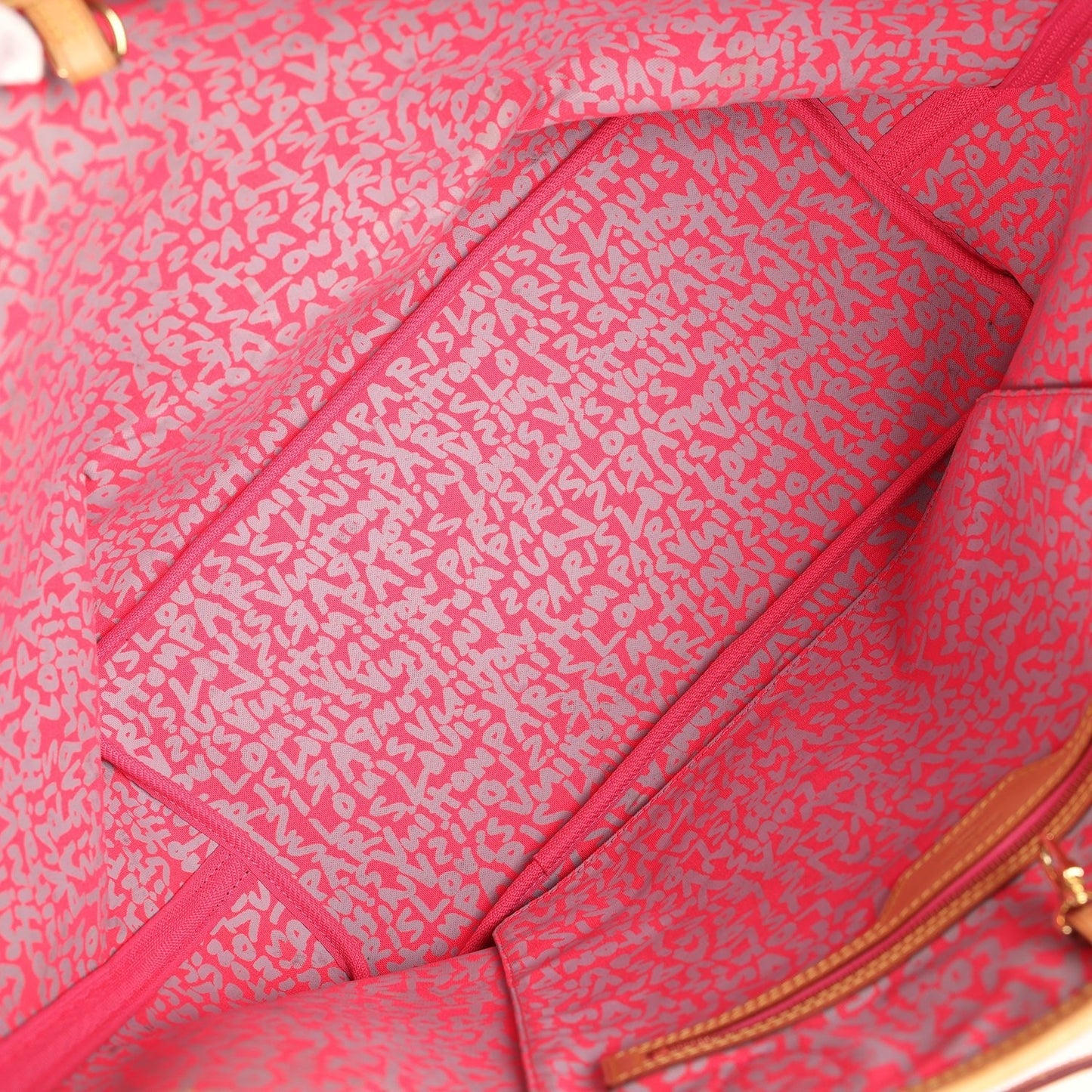 Louis Vuitton X Stephen Sprouse Neverfull GM Fuchsia Pink Monogram Graffiti Gold Hardware