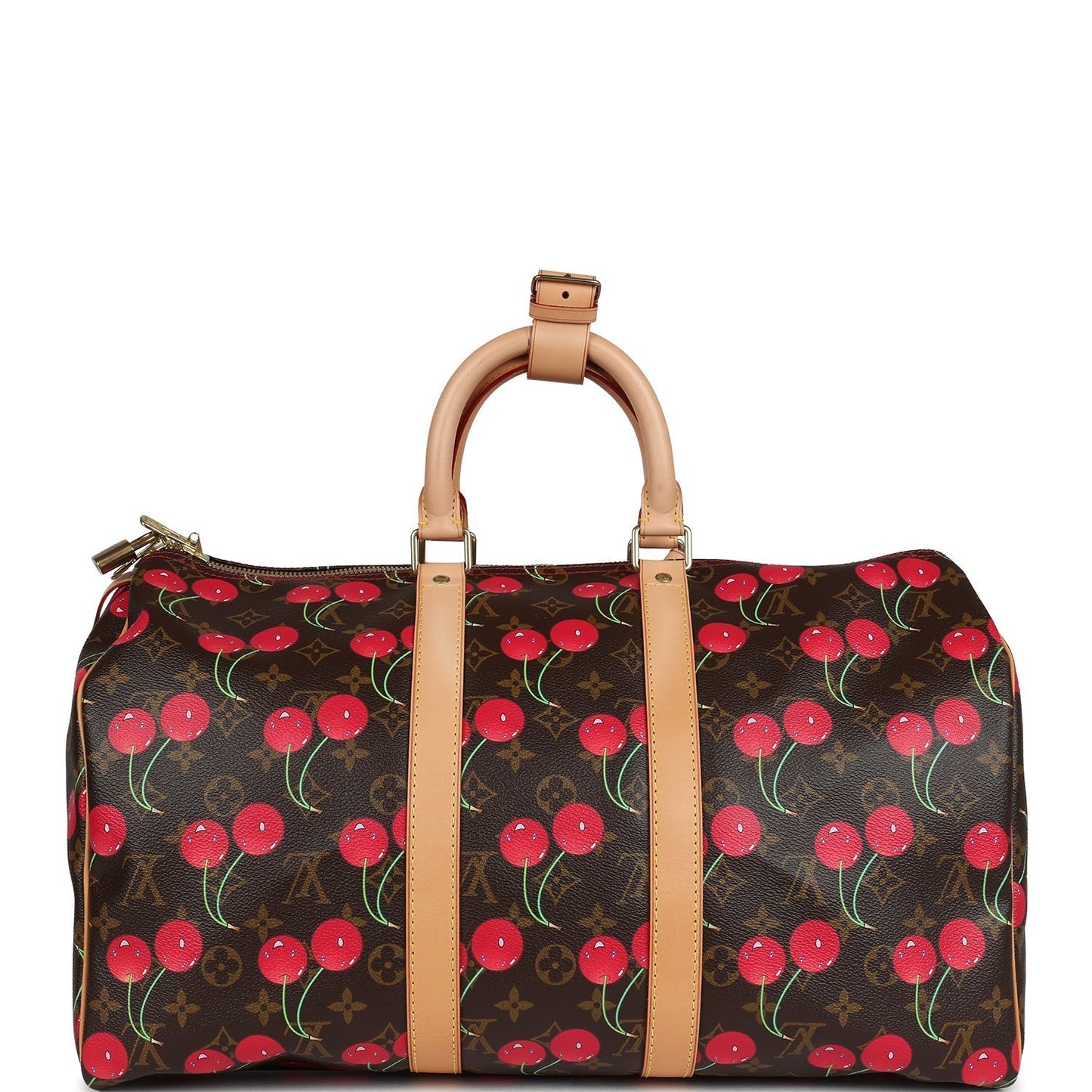 Louis Vuitton Vintage x Takashi Murakami Cerises Keepall 45 Monogram Cherry Gold Hardware