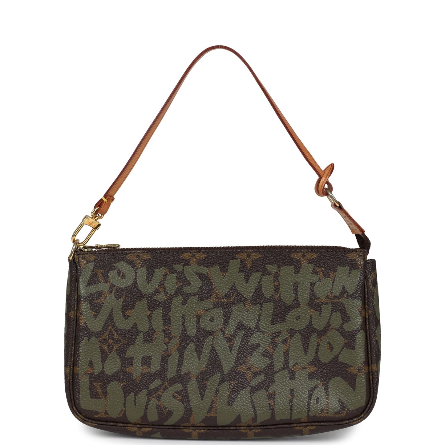 Louis Vuitton Vintage x Stephen Sprouse Pochette Accessories Khaki Graffiti Gold Hardware