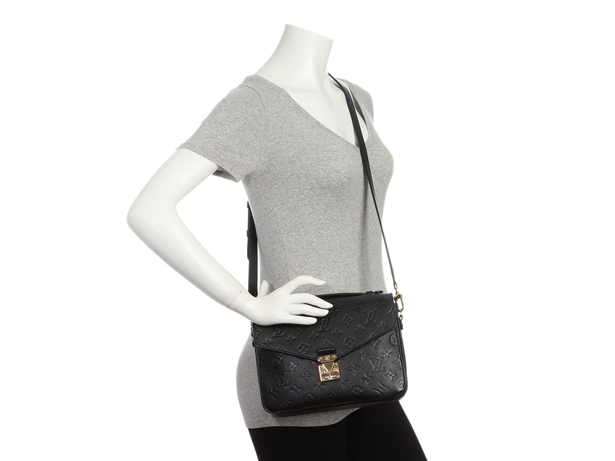 Louis Vuitton Noir Monogram Empreinte Pochette MÃ©tis