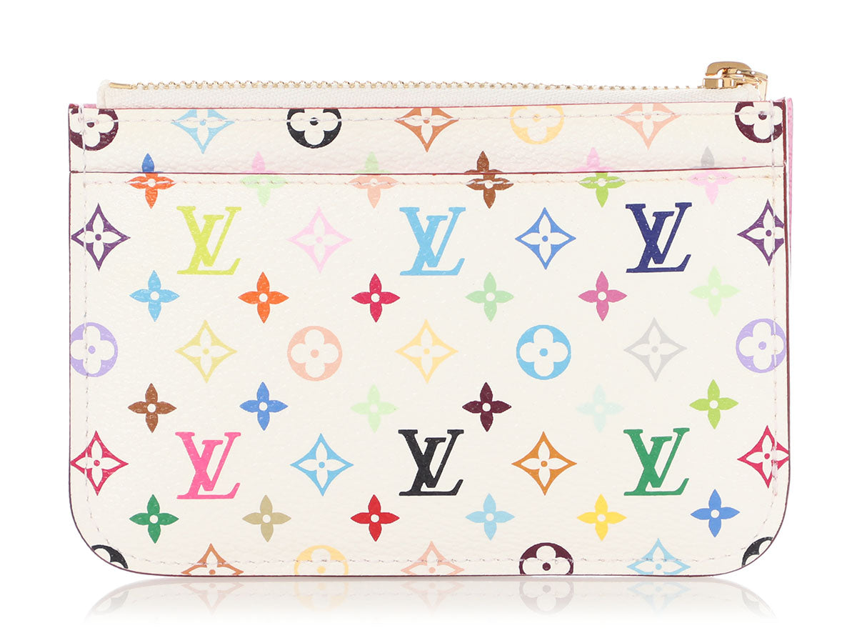 Louis Vuitton White Multicolore Monogram Key Pouch