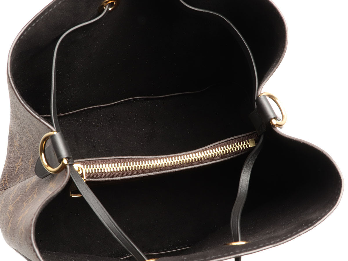Louis Vuitton Monogram and Black NÃ©oNoÃ© MM
