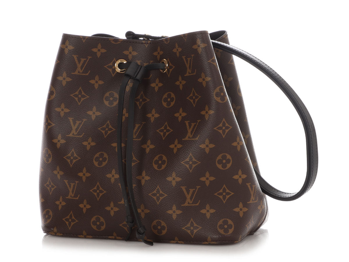 Louis Vuitton Monogram and Black NÃ©oNoÃ© MM
