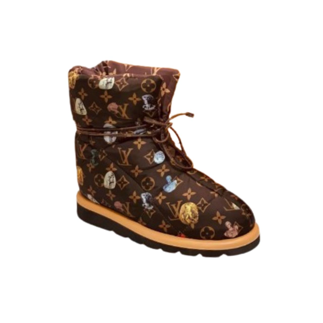 LV PILLOW COMFORT ANKLE BOOT GLMNOGRAM CANVAS