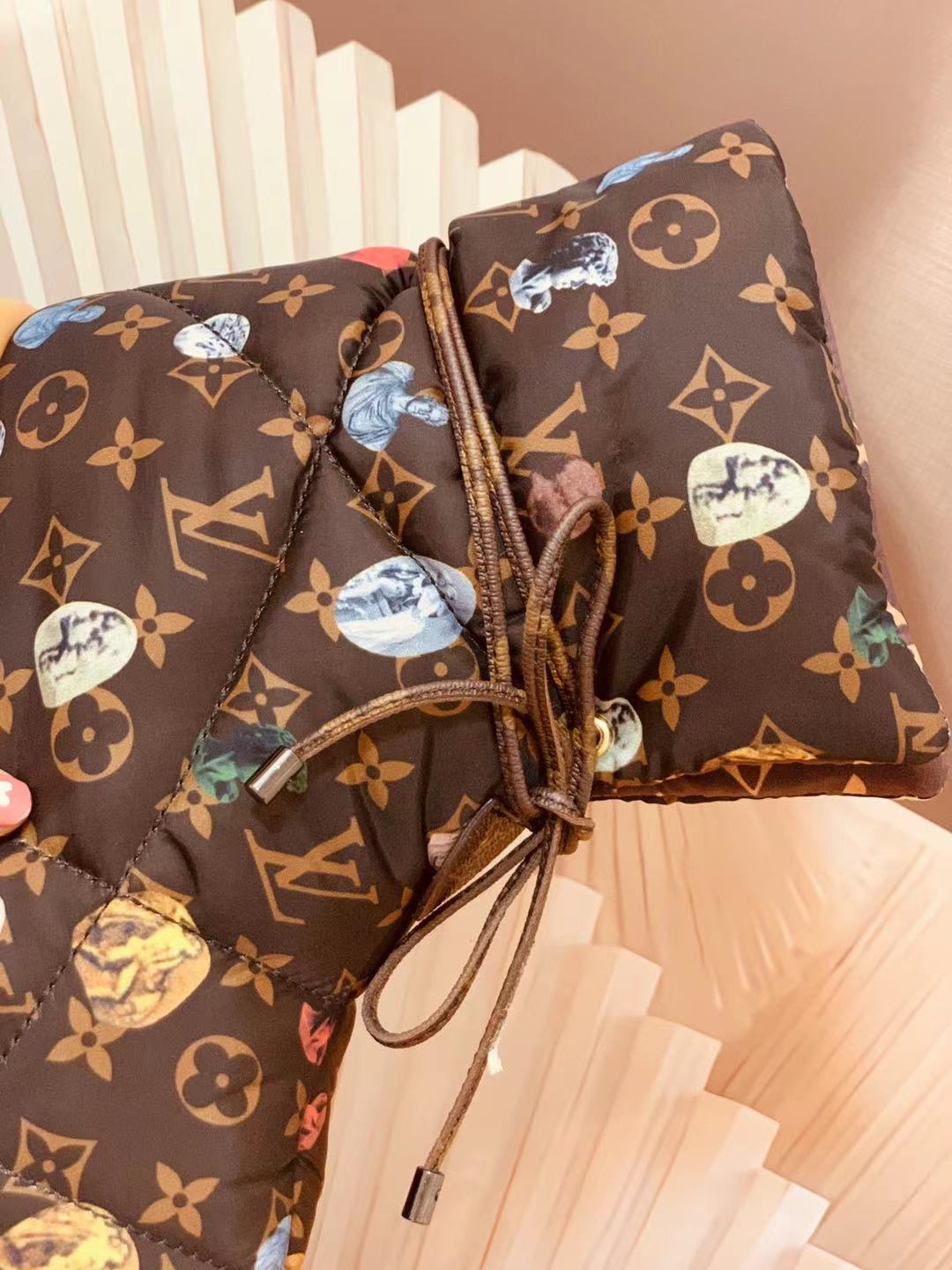 LV PILLOW COMFORT ANKLE BOOT GLMNOGRAM CANVAS