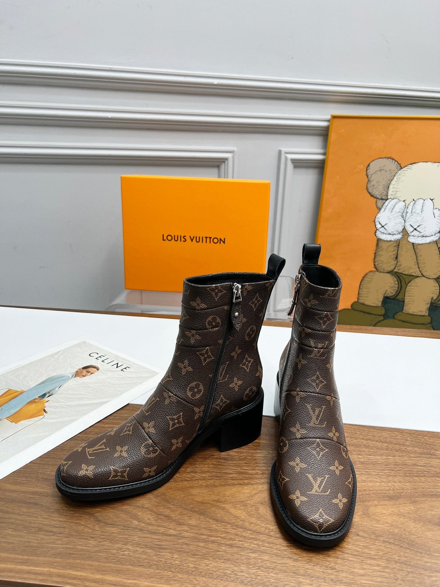 LV JAZZ BOOTS GLMNOGRAM EBENE BROWN 1ADBKP