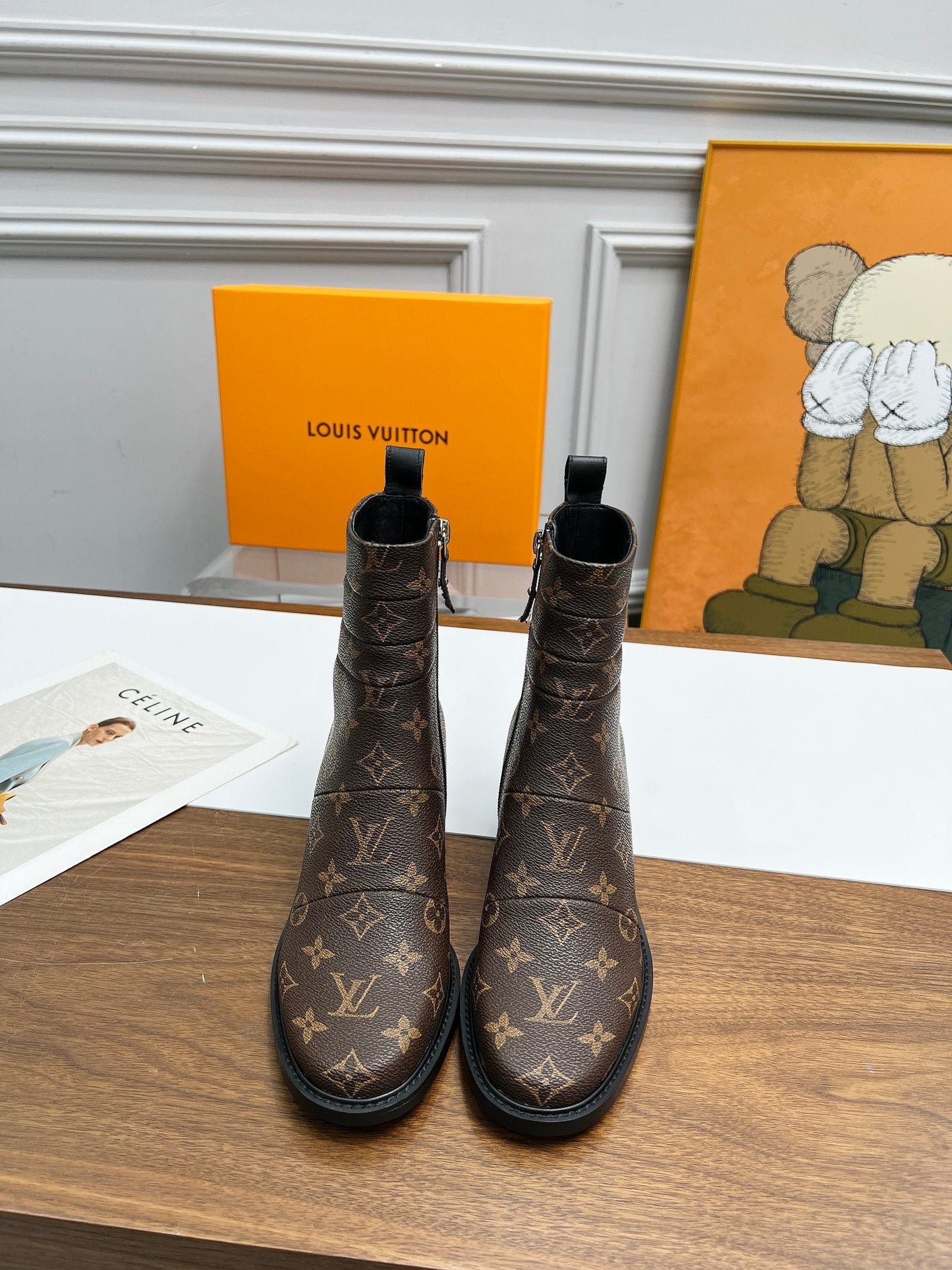 LV JAZZ BOOTS GLMNOGRAM EBENE BROWN 1ADBKP