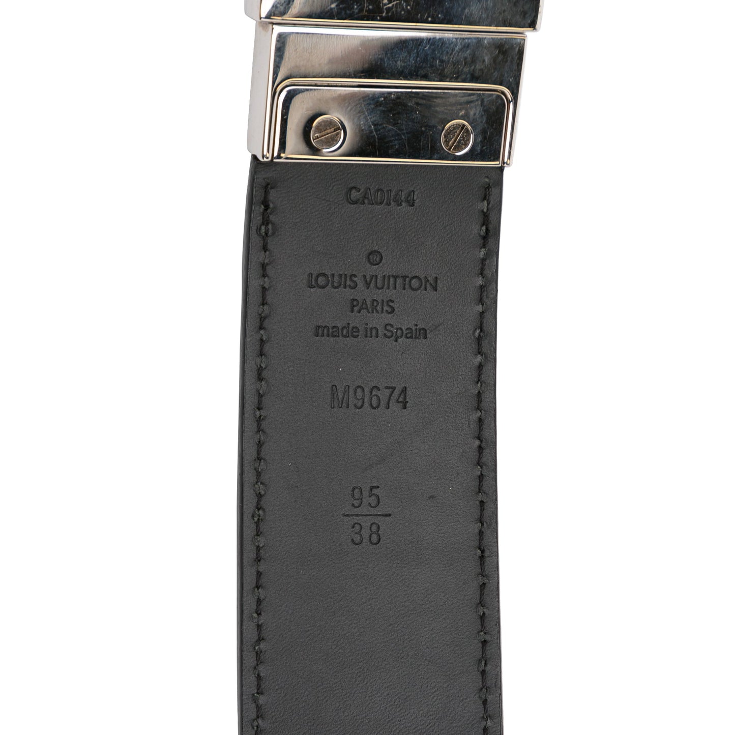 Black Louis Vuitton Damier Infini Boston Reversible Belt EU 38