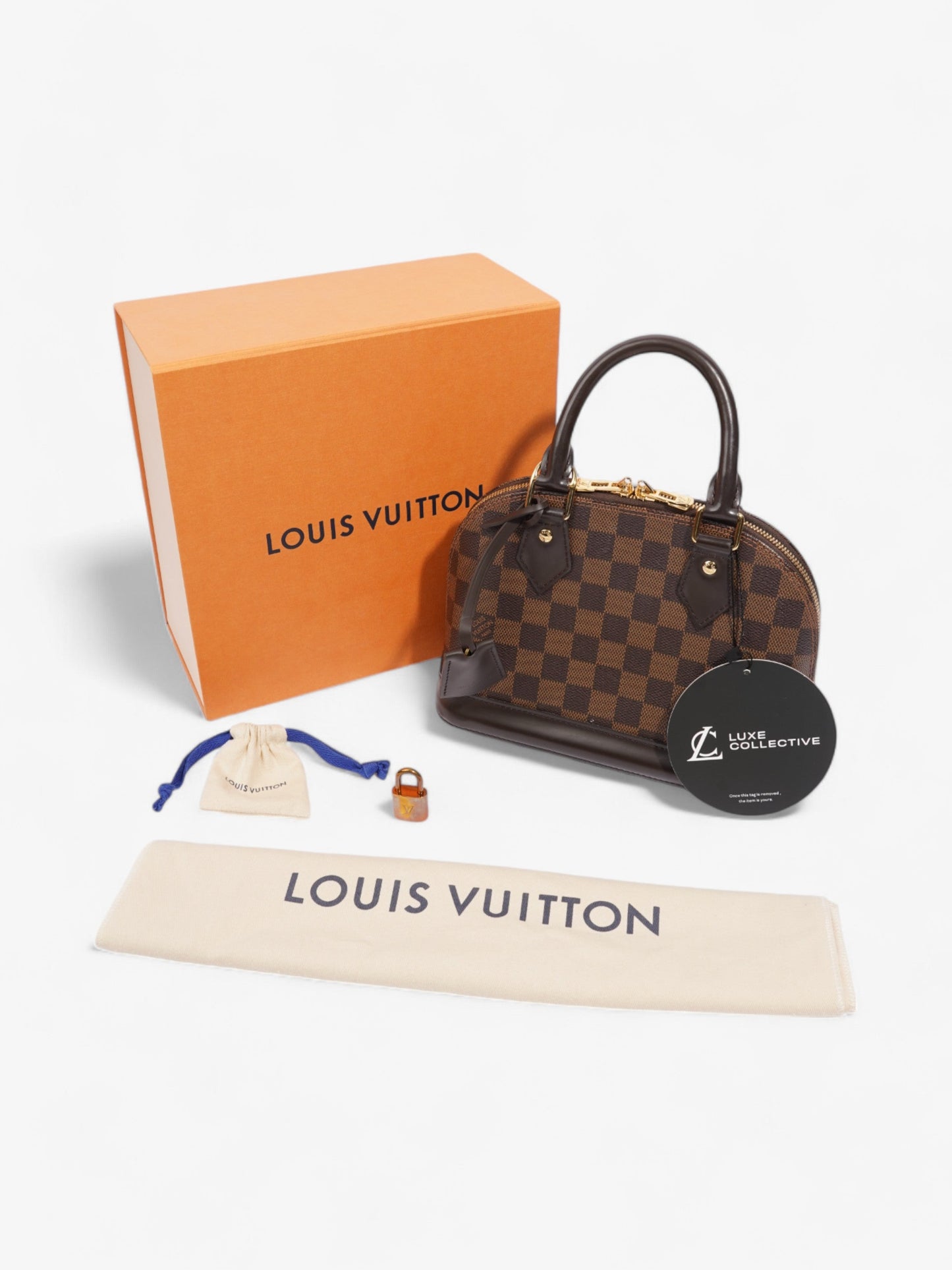 Louis Vuitton Alma Damier Ebene Coated Canvas BB