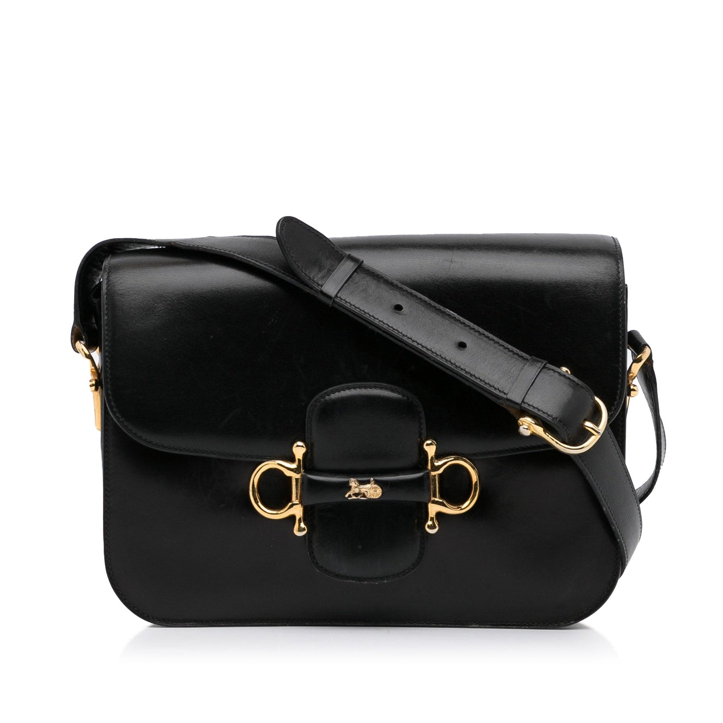 Celine Crecy Black Leather