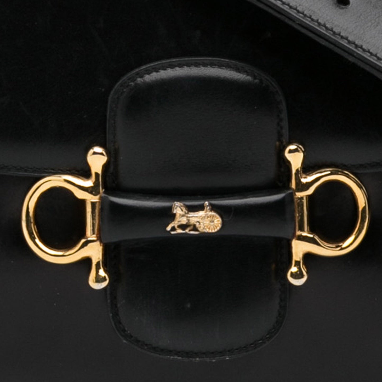 Celine Crecy Black Leather