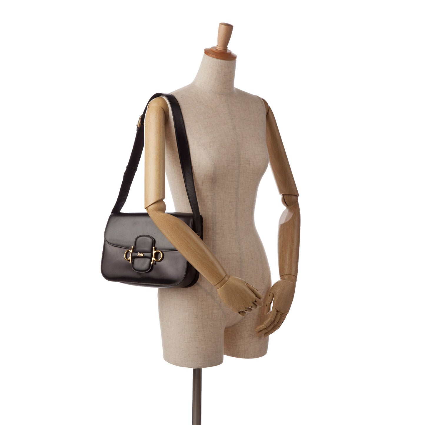 Celine Crecy Black Leather