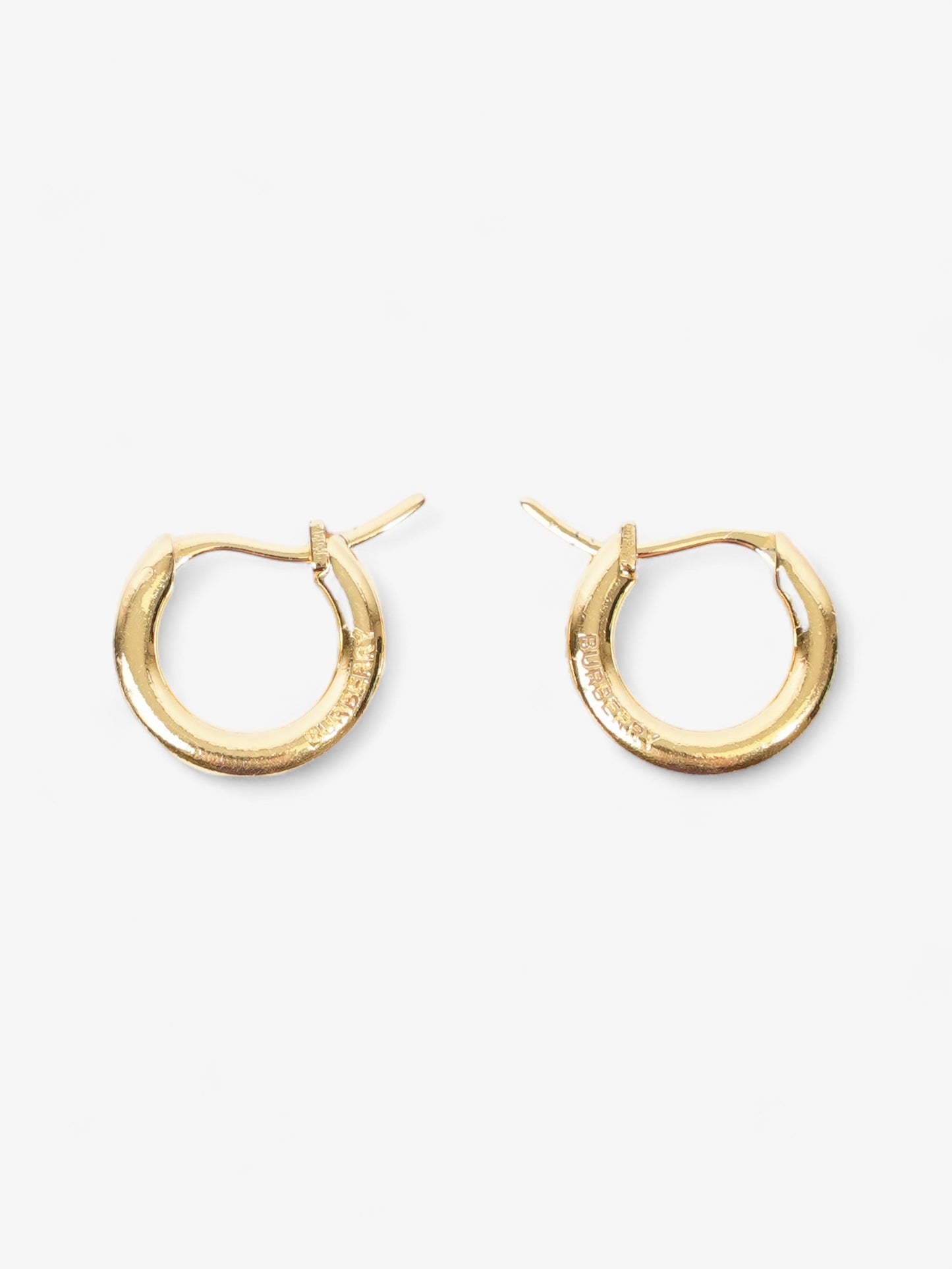 Burberry Hoop Earrings Gold Base Metal