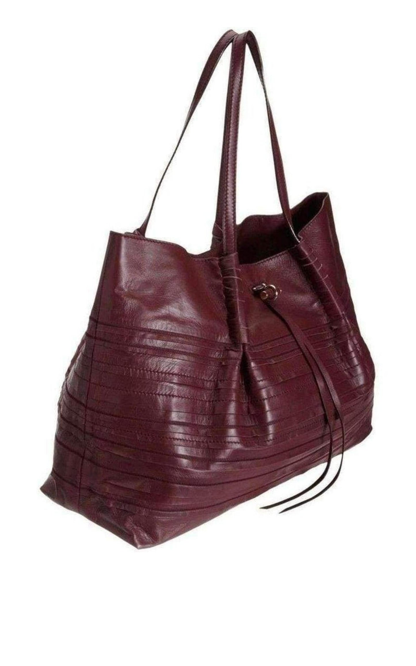 Liane Tiered Large Leather Tote Bag