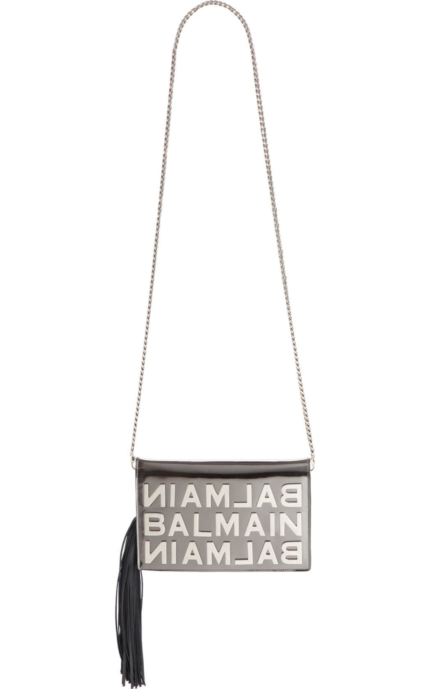 Logo Mirror Leather Crossbody Bag