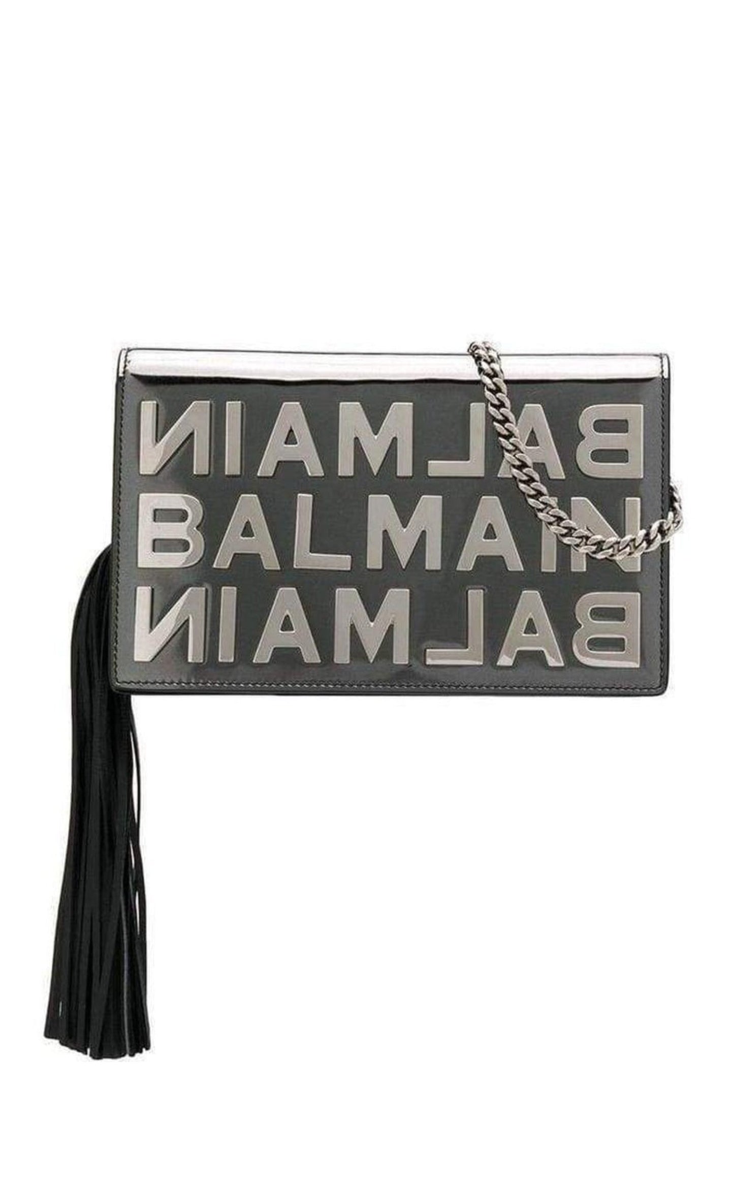 Logo Mirror Leather Crossbody Bag