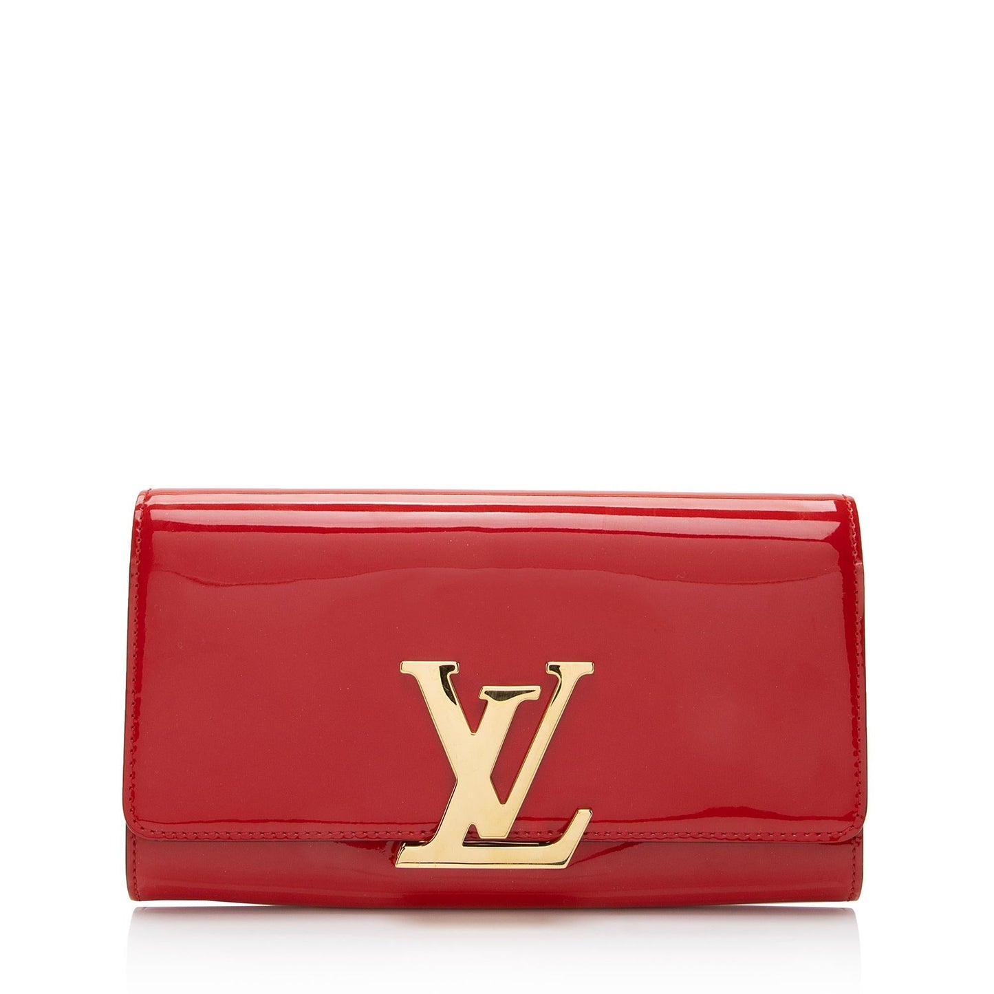 Louis Vuitton Patent Leather Louise Clutch (SHF-5GHpKI)
