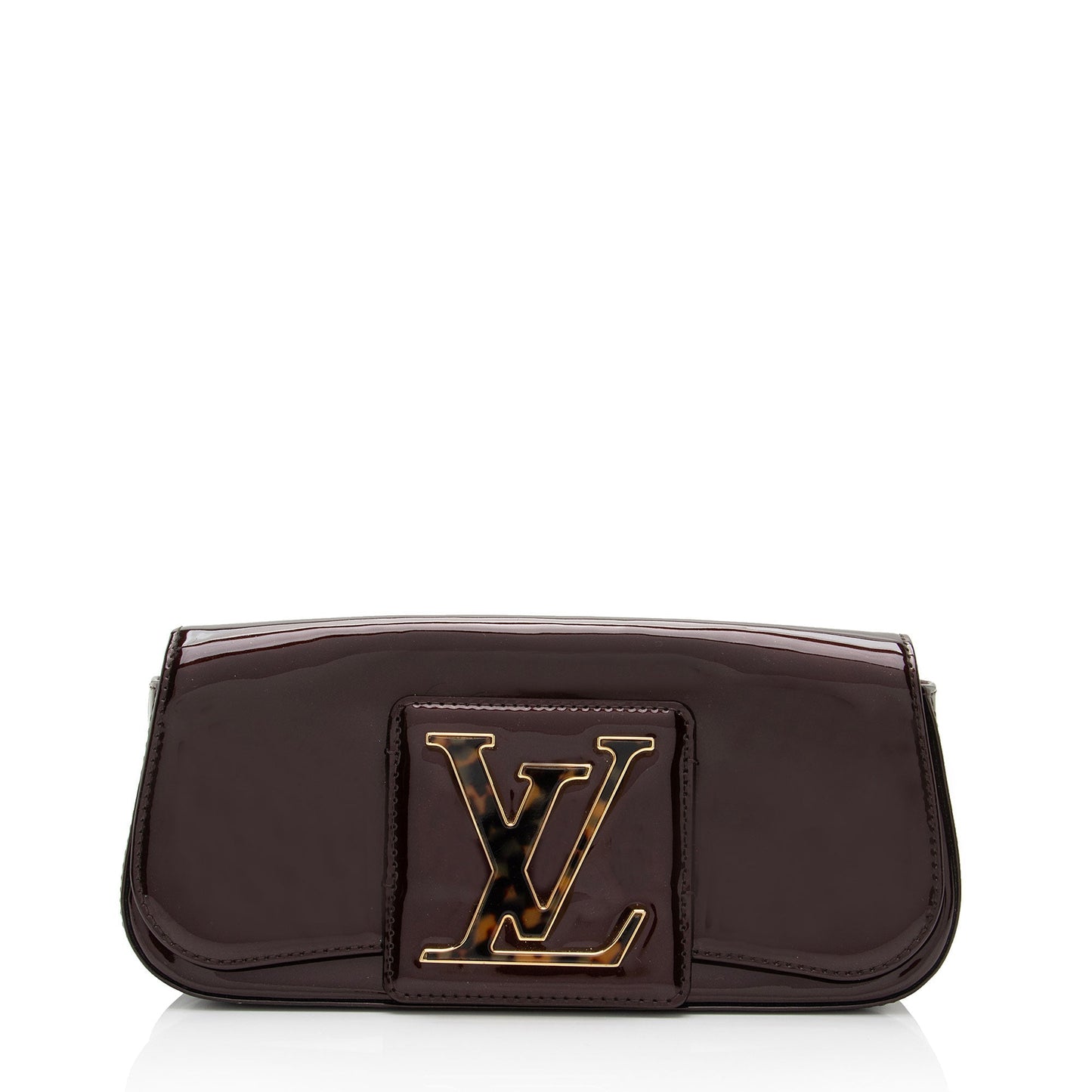 Louis Vuitton Patent Leather Sobe Clutch (SHF-7JtuWT)