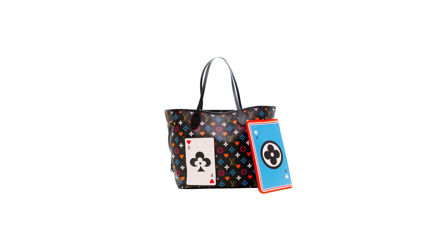 Game On Black Multicolor Monogram Neverfull MM