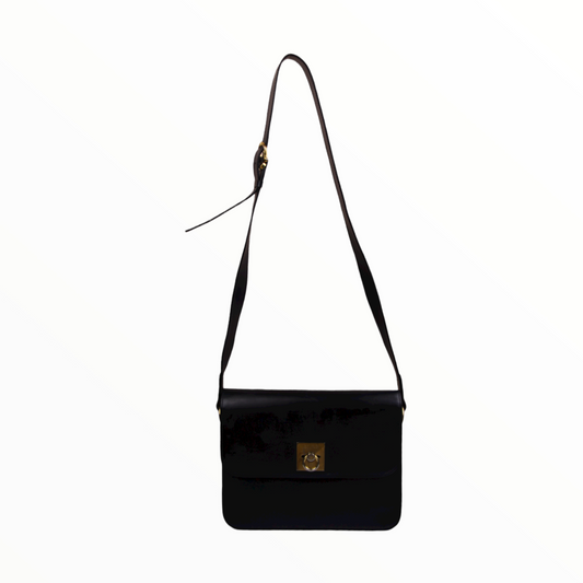Celine blue navy bag with gold details - 1900s