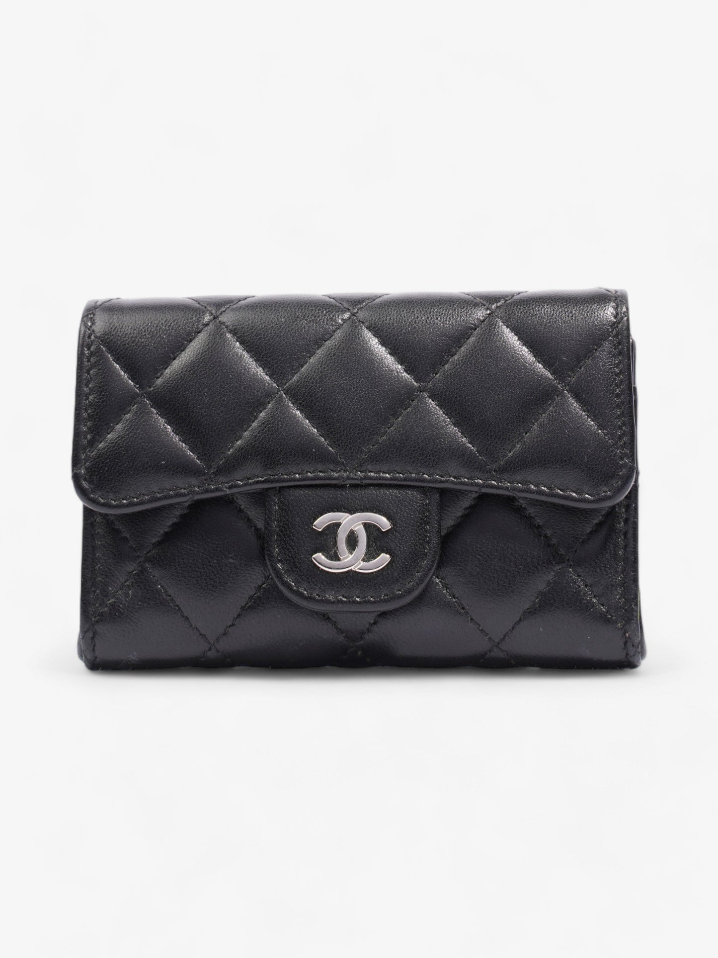 Chanel Classical Card Holder Black Lambskin Leather