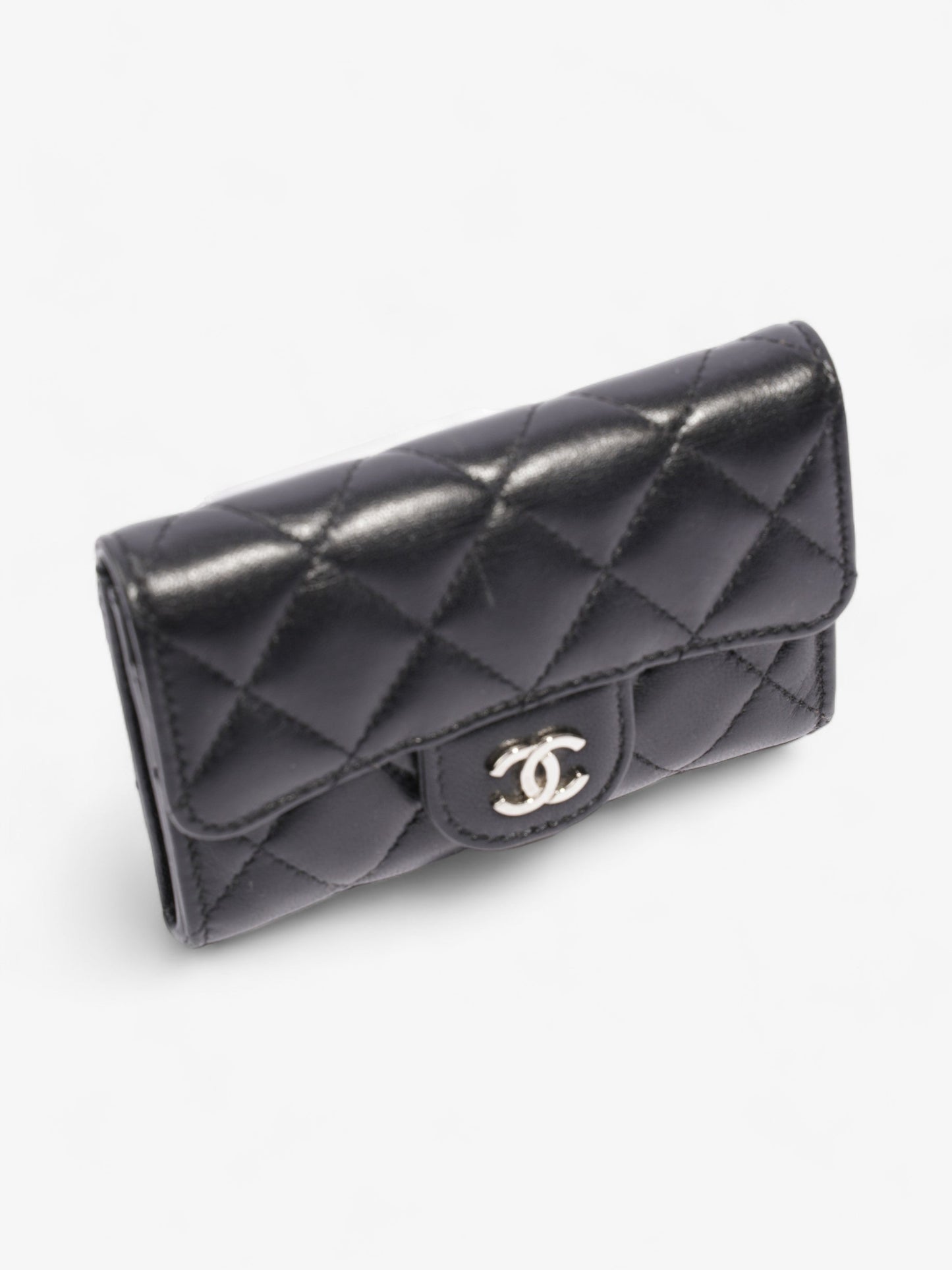 Chanel Classical Card Holder Black Lambskin Leather