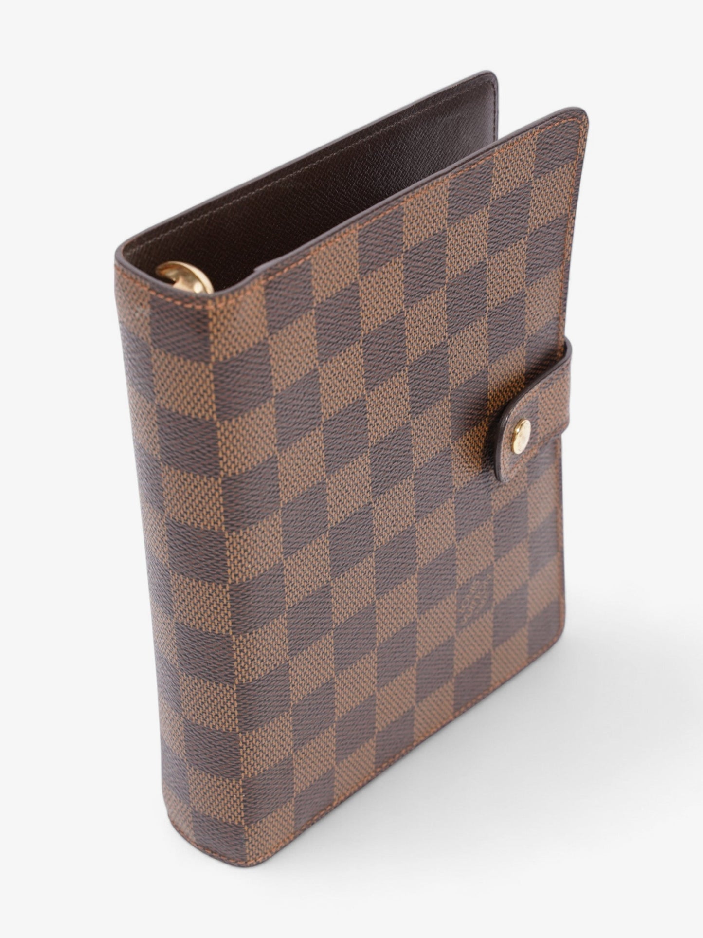 Louis Vuitton Agenda Cover Damier Ebene / Gold Coated Canvas Medium